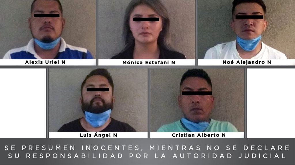 Detienen en Edomex a 5 presuntos extorsionadores del Cártel de Santa Rosa de Lima