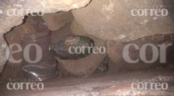 Descubren una granada escondida en una pared