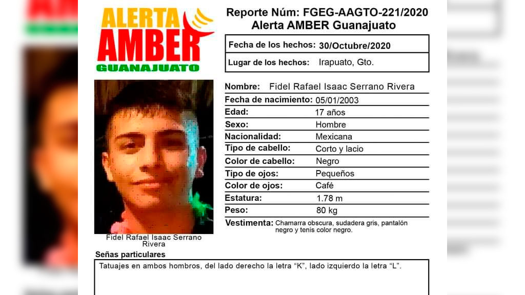 Piden ayuda para localizar a adolescente irapuatense