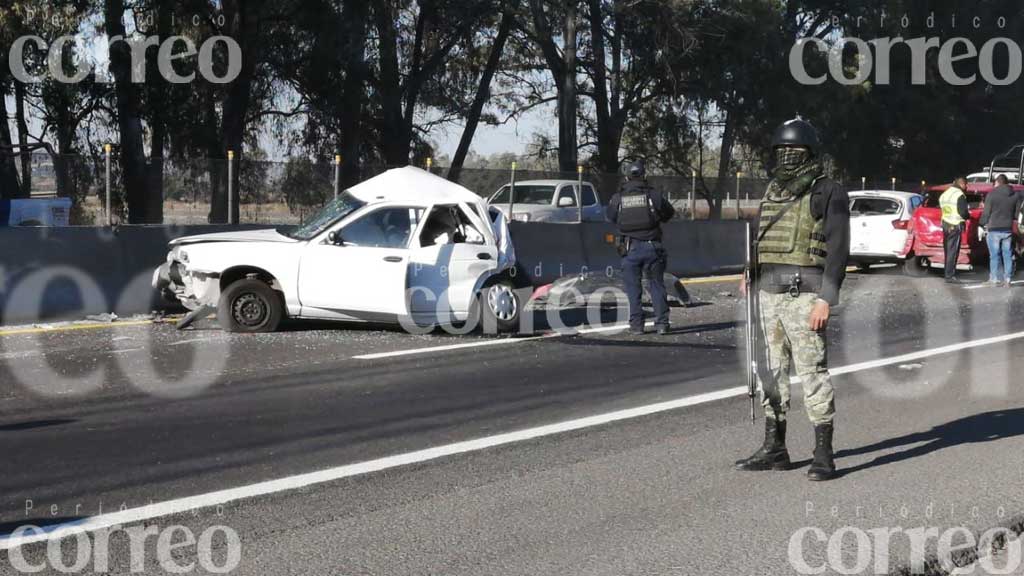 Carambola en la Celaya-Salamanca deja a ocho personas lesionadas