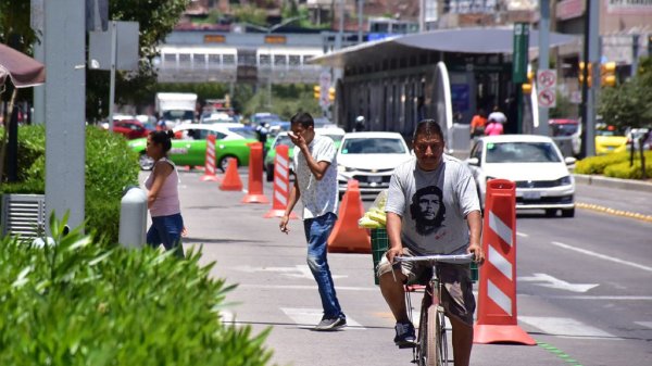 Concluye etapa de prueba de ciclovía emergente en bulevar López Mateos