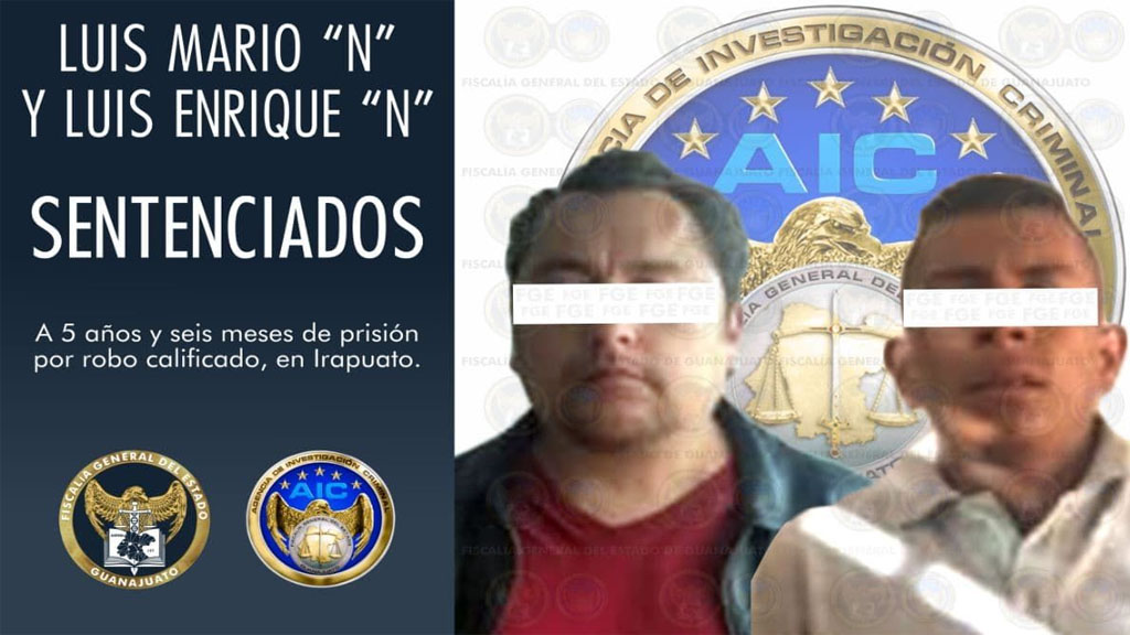 Sentencian con 5 años y seis meses a ‘El Chaparro’ y a Lucio Mario ‘N’