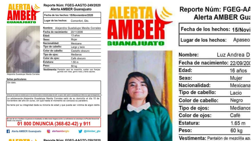 Activan Alerta Amber tras desaparición de tres menores guanajuatenses