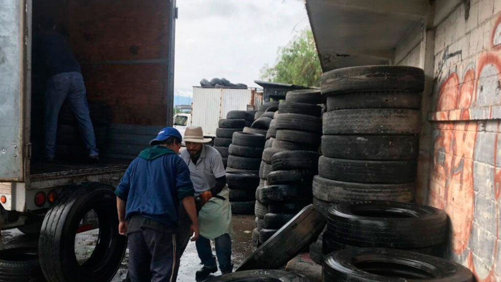 Realizan campaña de recolección de neumáticos