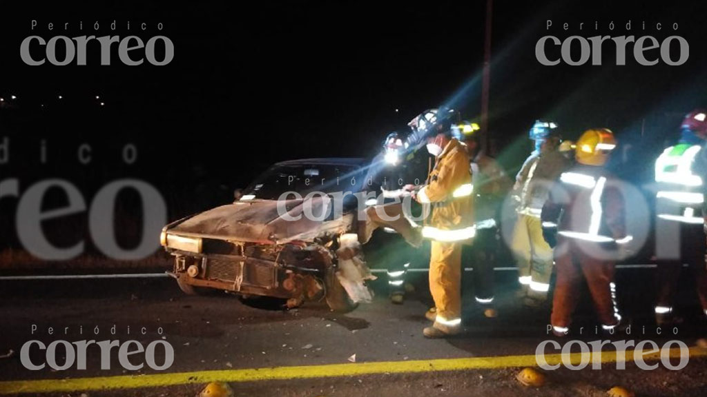 Choque sobre carretera deja a una persona lesionada