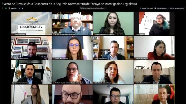 Premian a ganadores del segundo concurso de Ensayo de Investigación Legislativa