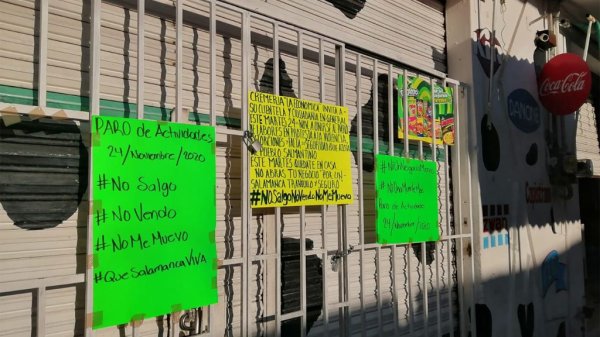 Salmantinos hacen paro de actividades como protesta a la inseguridad