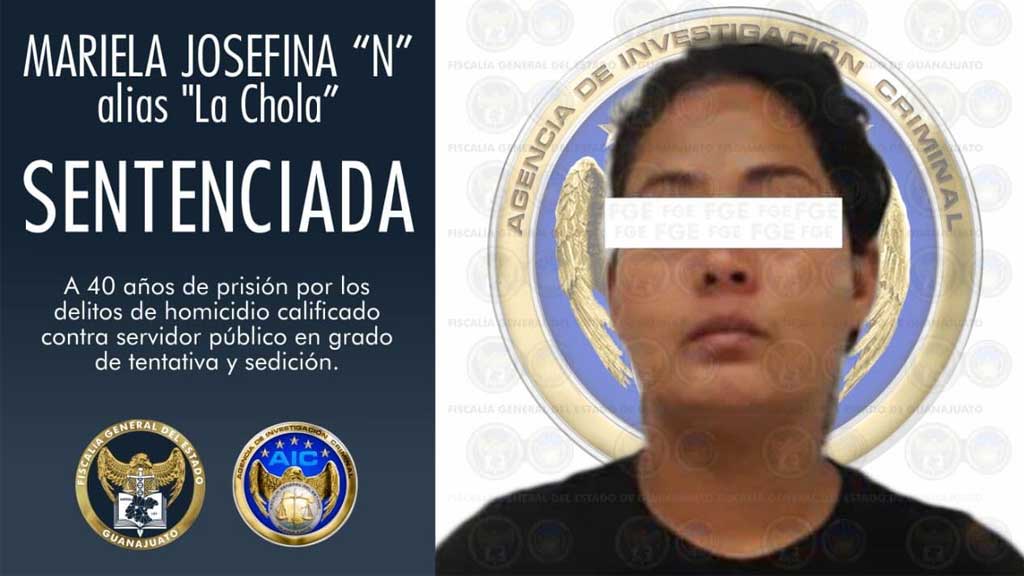 Dan 40 años de cárcel a “La Chola” por organizar bloqueos para un grupo delictivo