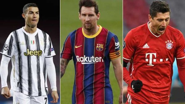 Cristiano, Messi y Lewandowski finalistas al premio The Best