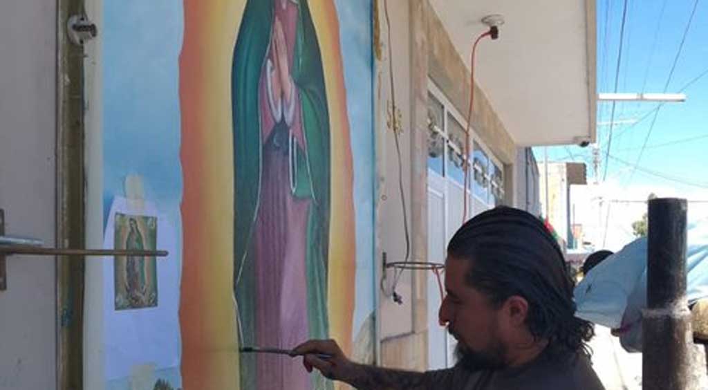 ‘El Mosh’ restaura tres imágenes guadalupanas