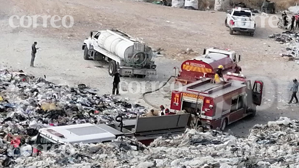 Incendio en relleno sanitario de SMA lleva ya 3 hectáreas