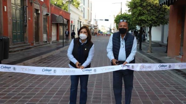 Reabren circulación vehicular de la calle Miguel Hidalgo en Celaya