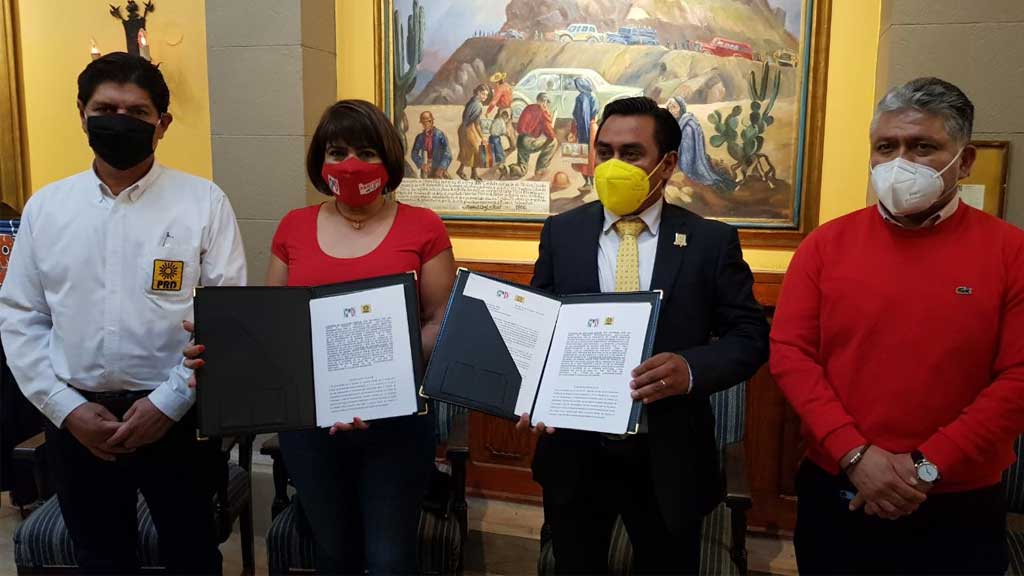 PRD y PRI firman convenio de coalición, la alianza busca ganar la alcaldía de 24 municipios