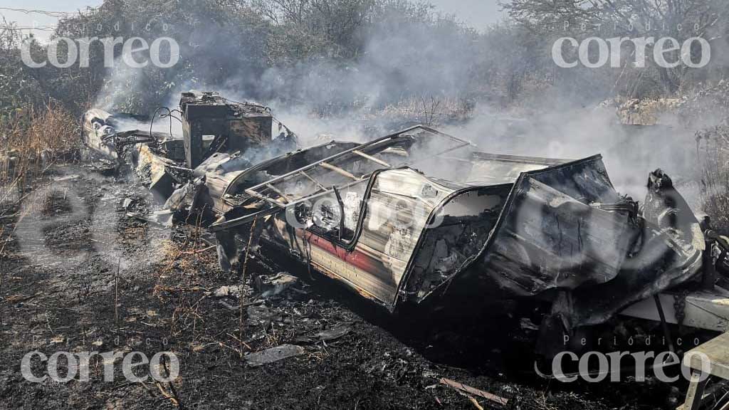 Reportan el incendio de una casa rodante en Acámbaro