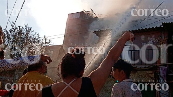 Se incendia casa en la colonia San Pedro