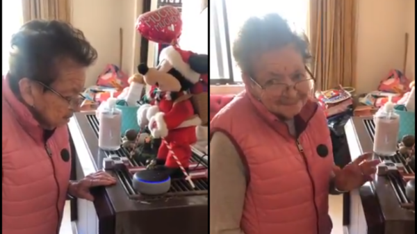 Alexa sorprende a dulce abuelita al pedirle su música favorita