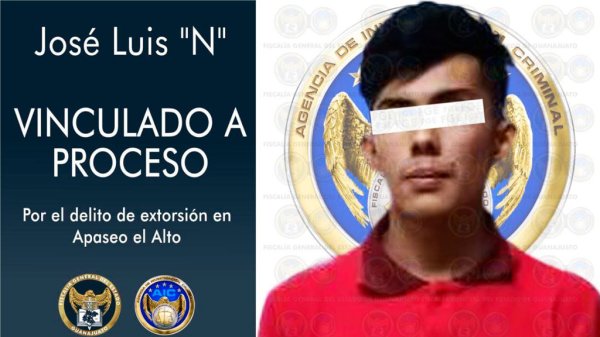 Vinculan a José Luis a proceso por extorsión en Apaseo el Alto