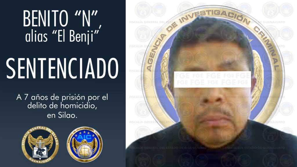 Sentencian a 7 años de prisión a homicida de Silao