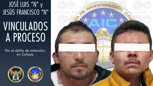 Detienen a dos hombres en Celaya por supuesta extorsión