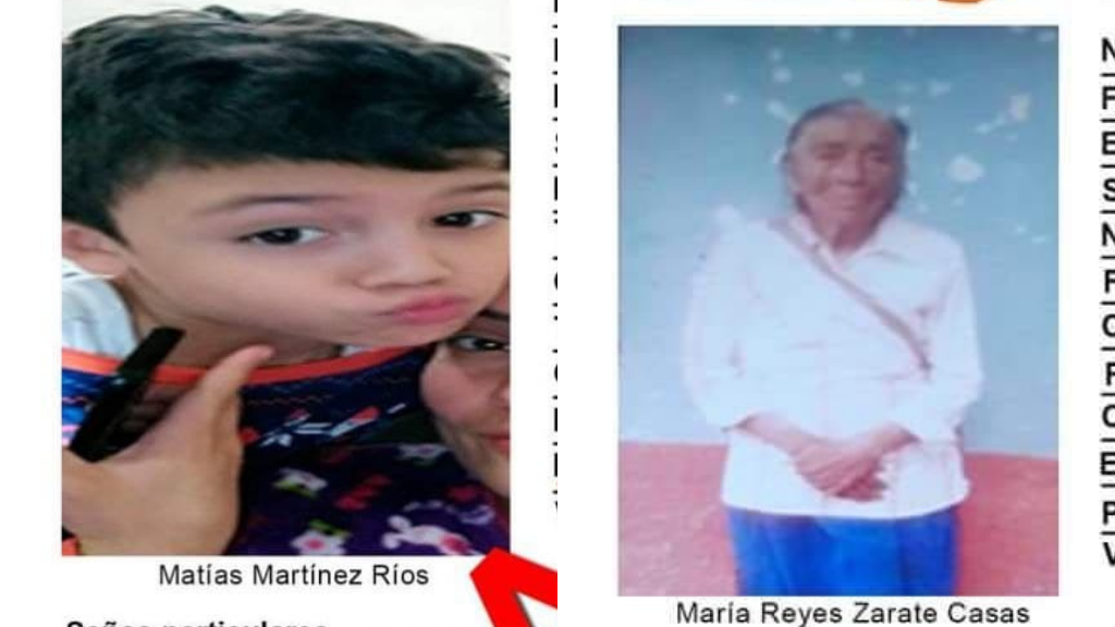 Encuentran al pequeño Matías en San José Iturbide, pero desaparece abuelita en Victoria