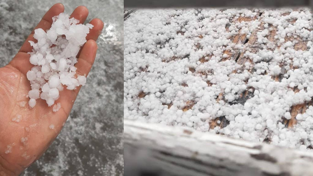 FOTOS. Granizada en León deja ‘ligera’ capa de hielo en las calles