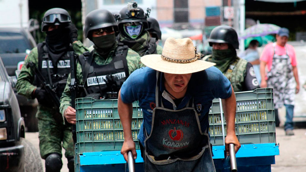 Disminuyen operativos de GN en Mercado de Abastos