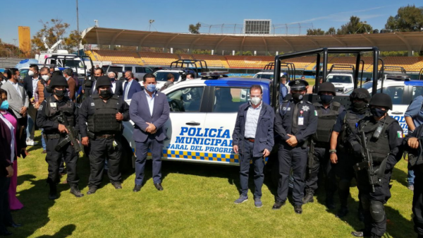 Invierten 46.6 millones de pesos en equipo para corporaciones policíacas de Guanajuato