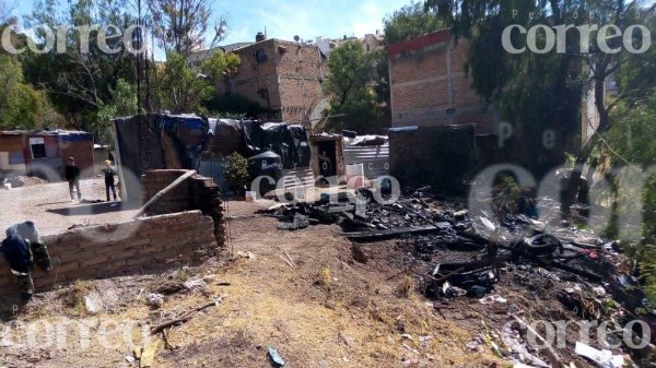 Reportan el incendio de un jacal en la Capital