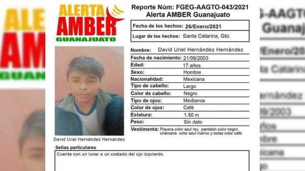 Activan Alerta Amber en Santa Catarina por la desaparición de un menor de 14 años