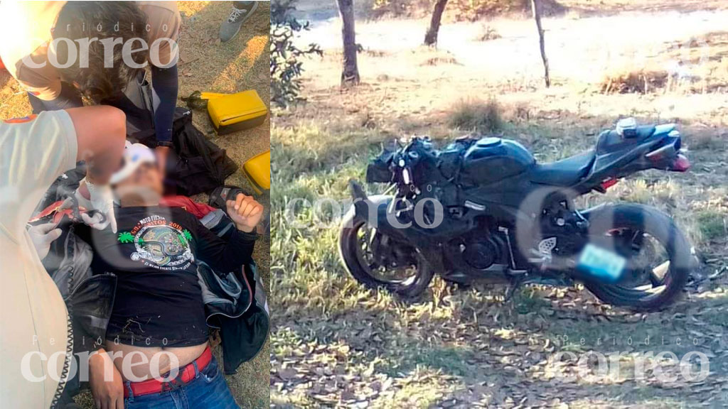 Pareja de motociclistas derrapan; ella muere y él queda herido de gravedad