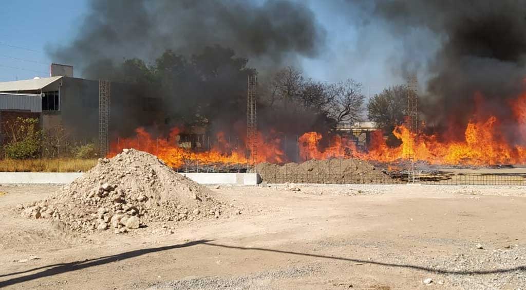 Contabilizó Bomberos más de 250 reportes por quema de pastizales