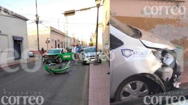 Choque entre un taxi y un carro particular deja a un hombre lesionado