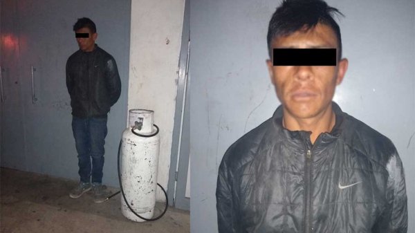 Lo ‘agarran’ por tratar de robar un tanque de gas a un taquero