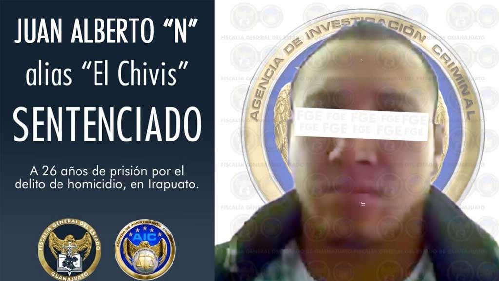 Dan 26 años de cárcel a homicida de Irapuato