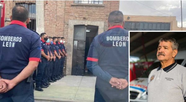 Despiden Bomberos al teniente Javier Becerra