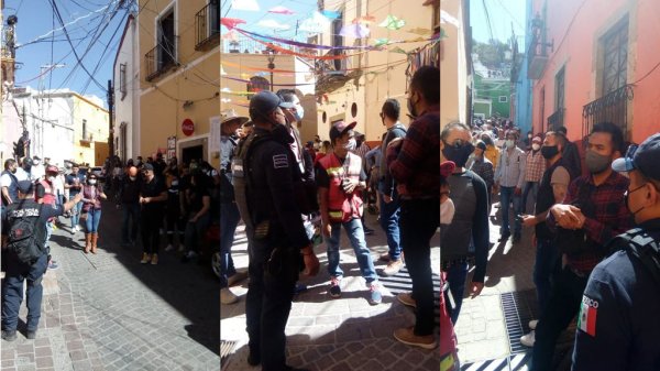 Turistas abarrotan Guanajuato capital e ignoran restricciones