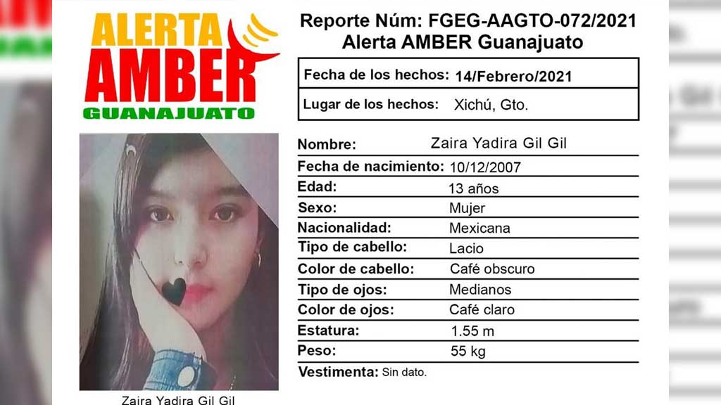 Desaparece jovencita de 13 años en Xichú