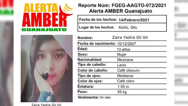 Desaparece jovencita de 13 años en Xichú