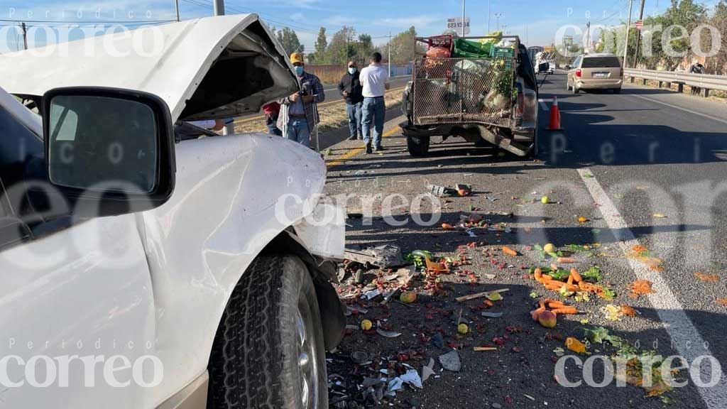 Reportan choque múltiple en la Irapuato-Abasolo