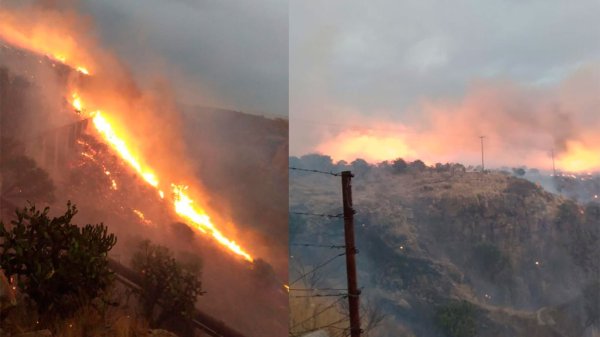 Controlan incendio en San Miguel de Allende gracias a llovizna