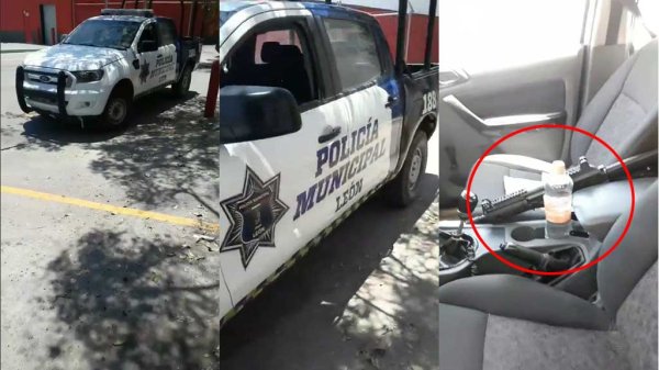 Policías de León ‘se van a los tacos’ y dejan su arma al alcance de cualquiera