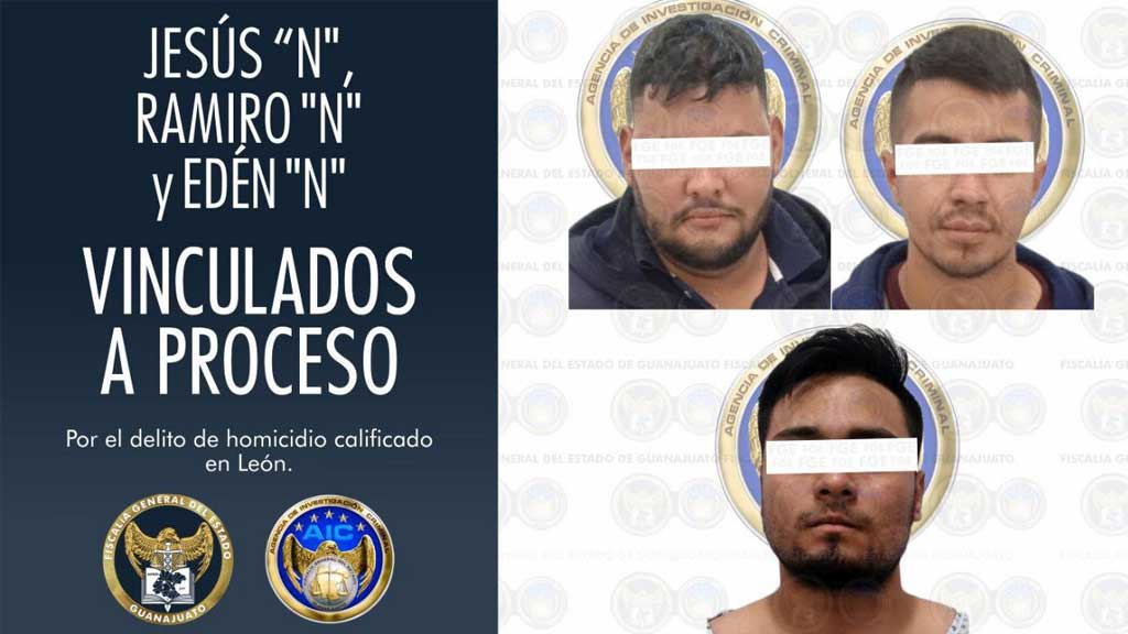 Vinculan a proceso a tres hombres por asesinar a dos mujeres en León