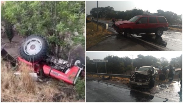 Dos accidentes viales en Acámbaro dejan como saldo una persona lesionada