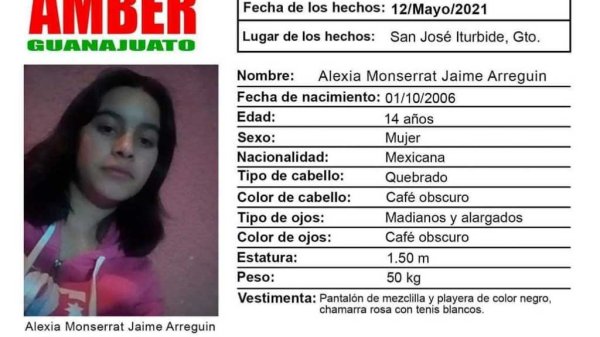 Desaparece adolescente en San José Iturbide; piden ayuda para encontrarla