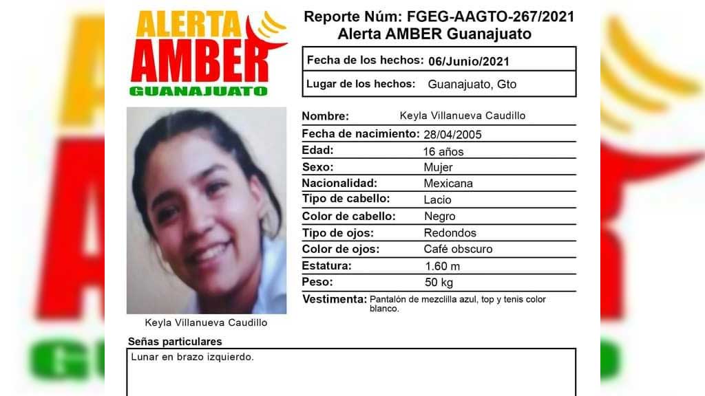 Activan Alerta Amber por la desaparición de una menor de edad en Guanajuato capital