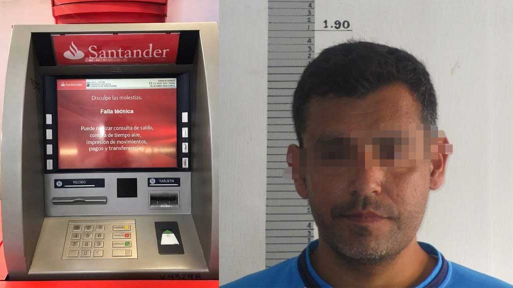 Detienen a capitalino tras intentar robar un cajero automático en un centro comercial