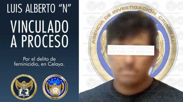 Vinculan a proceso a presunto feminicida de Celaya