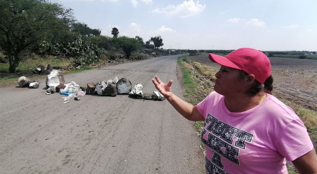 Regresan bloqueos en el camino del relleno sanitario de Salamanca