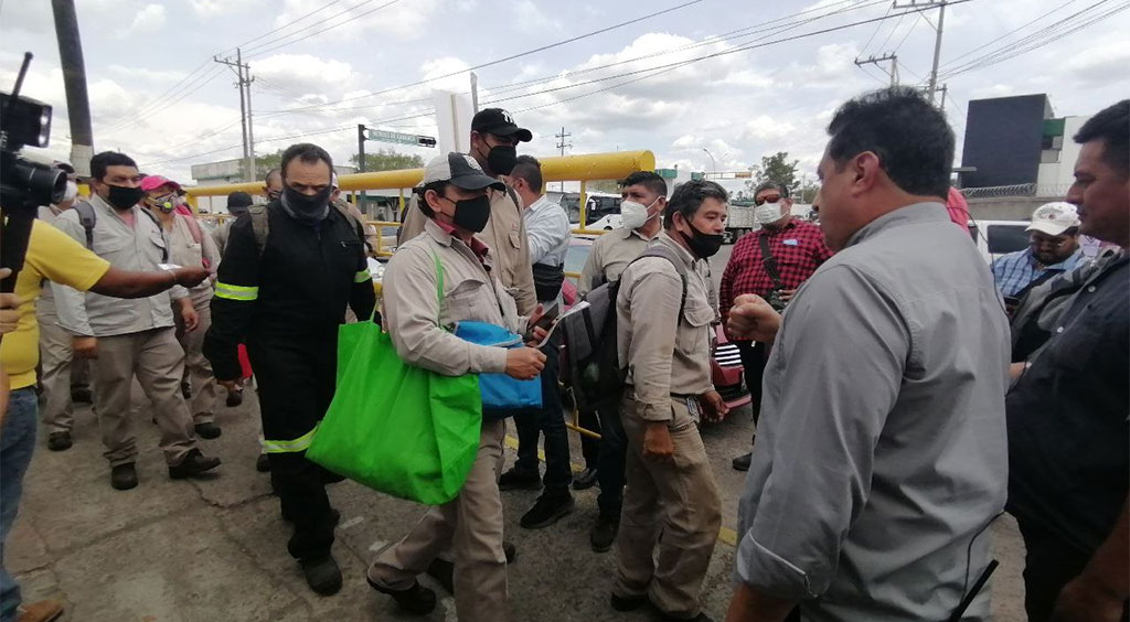 César Pecero, aspirante a la dirigencia del sindicato petrolero, visita RIAMA