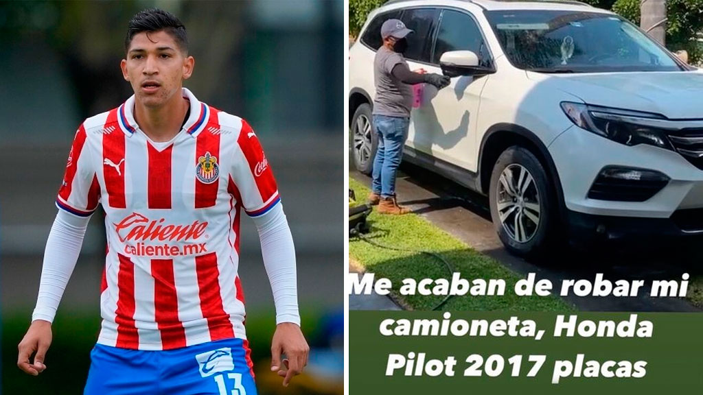 Roban camioneta a jugador de las Chivas y a su esposa